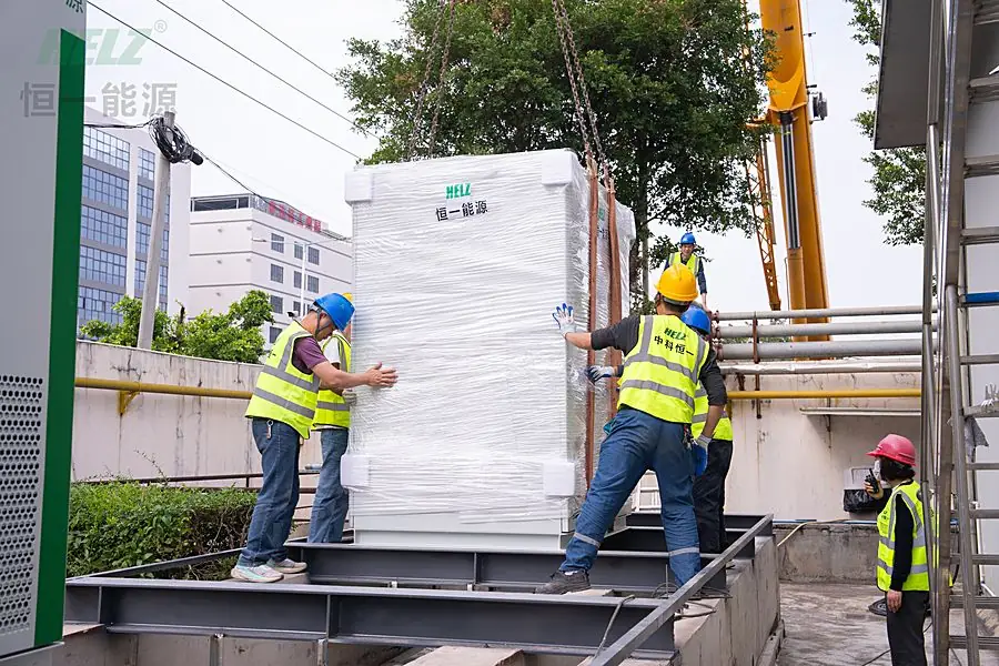 HELZ energy storage cabinet installation on site